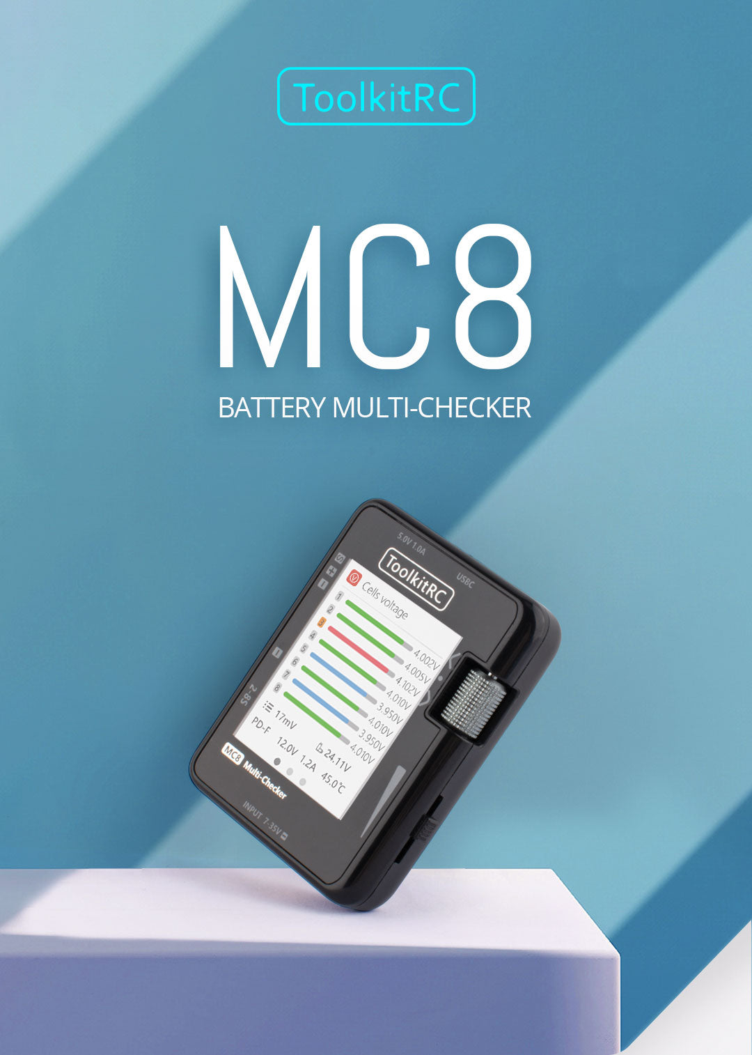 ToolkitRC MC8 Battery Multi-Checker