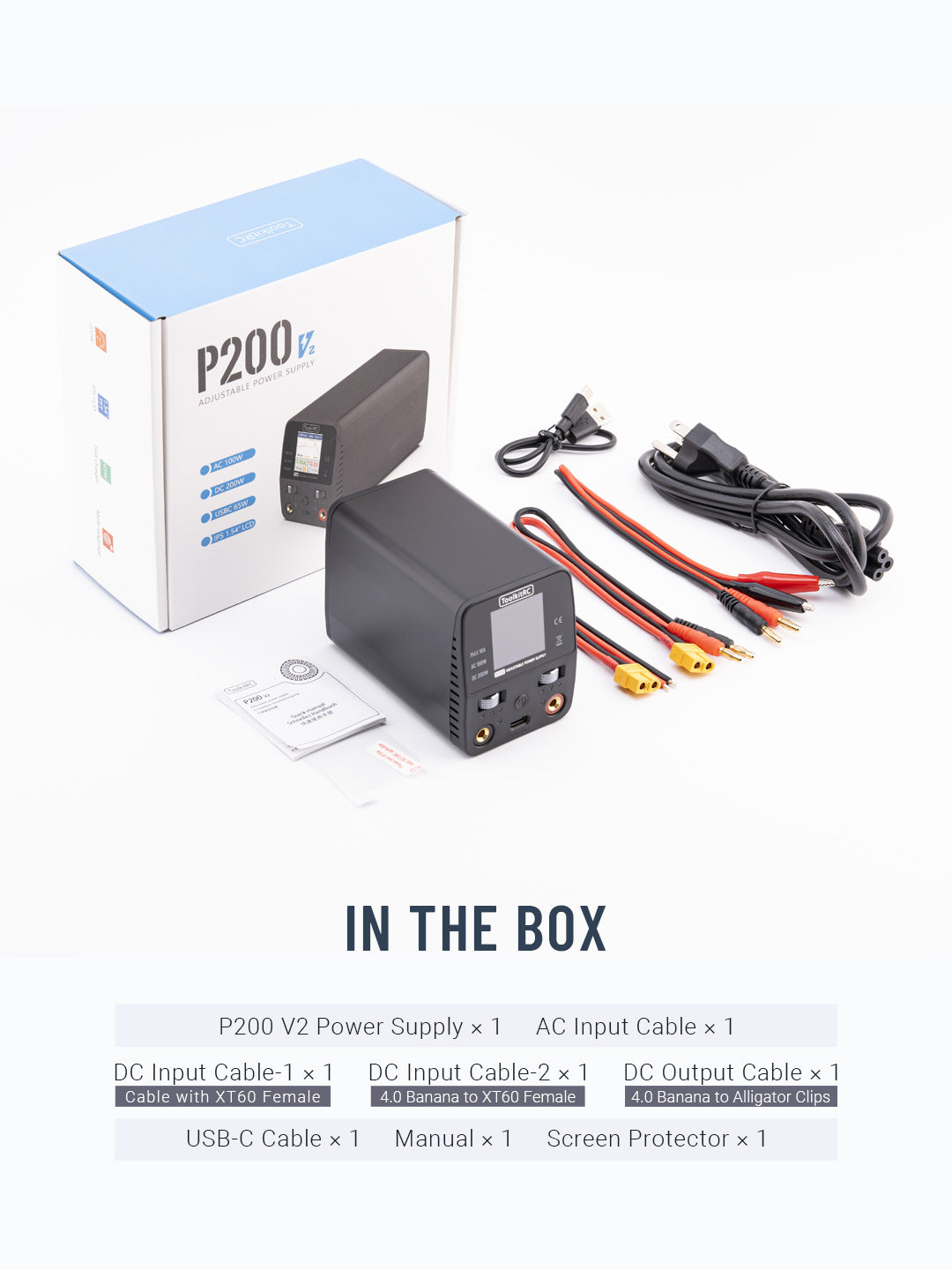 ToolkitRC P200 V2 Mini Desktop Power Supply